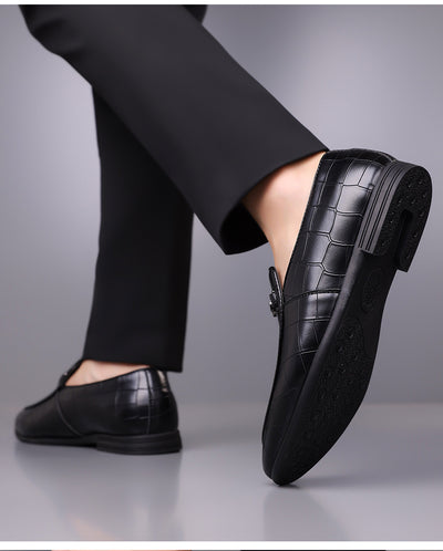 Zapatos de Cuero Ligeros Talla Grande Estilo Cuadros Lujo Premium - Image 37