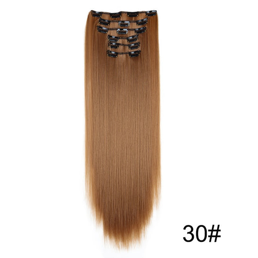 Set de 6 Extensiones de Cabello Liso Largo - Image 24