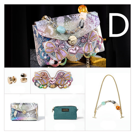 Bolso Bandolera Cuadrado Pequeño en Cuero Genuino para Mujer - Image 15