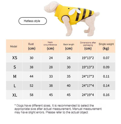 Abrigo para Perros Abejitas - Chamarra Térmica para Invierno Tallas Pequeña, Mediana y Grande - Image 8