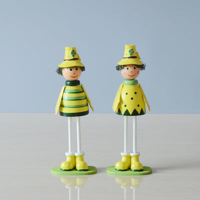 Muñeca Artesanal Colgante con Pies Pintados - Títere Decorativo