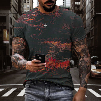 Camiseta 3D Estampado Digital Plantas Hombre y Mujer Manga Corta Deportiva - Image 11