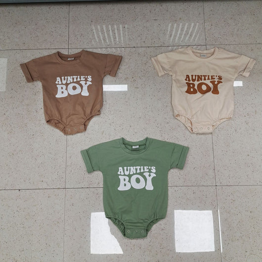 Mono Casual Estampado de Manga Corta para Niños y Niñas