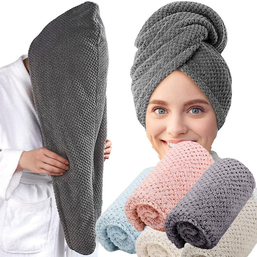 Toalla Secadora de Cabello Coral Piña - Absorbente Rápida - Image 14