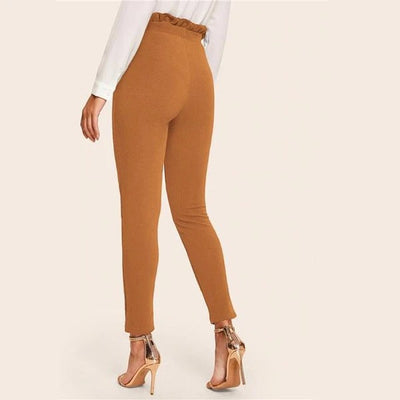 Pantimedias naranja con cintura tipo bolsa de papel - Image 22