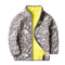 Chaqueta Cardigan de Polar Impreso con Forro Polar