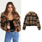 Chaqueta de Cuadros Contrastados Moderna