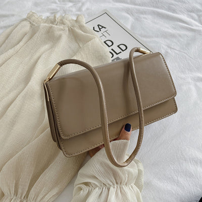 Bolsa de Hombro Única en Color Sólido para Mujer - Image 3
