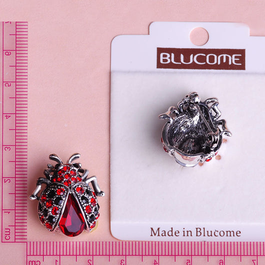 Broche Mariquita con Cristales Brillantes - Image 9