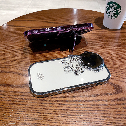 Funda Astronauta Brillo con Soporte de Cámara para iPhone 14, 13, 12, 11 Pro Max - Protección Invisible - Image 20