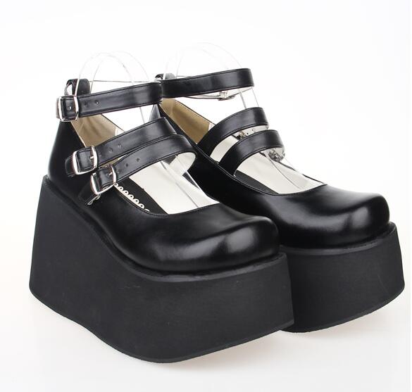 Zapatos Mocasín con Suela Gruesa y Doble Cinturón