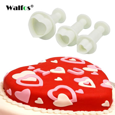 Molde de 3 Piezas para Fondant y Pasta de Goma para Cupcakes