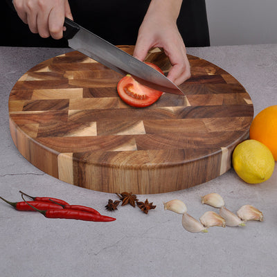 Tabla de Corte de Madera Maciza con Empalmes