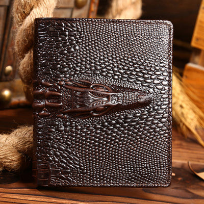 Billetera Larga de Cuero Engrasado para Hombre con Acabado Grain - Image 5