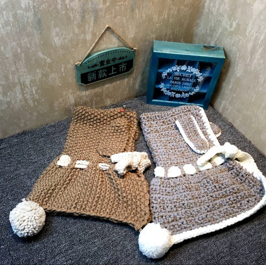 Gorros Tejidos para Niñas Invierno con Bufanda Osito Lindo Sombreros Infantiles Otoño - Image 12