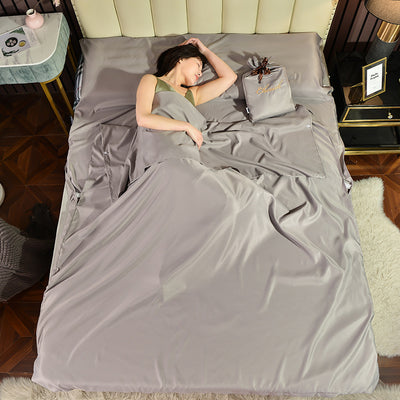 Saco de Dormir Viajero Modal Tencel Color Sólido Doble - Image 6