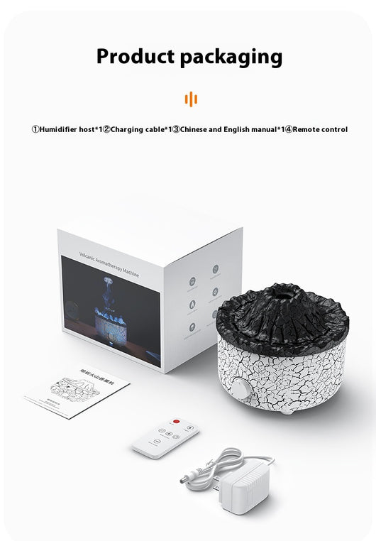 Difusor Humidificador Volcán Lava con Anillos de Humo - Image 7