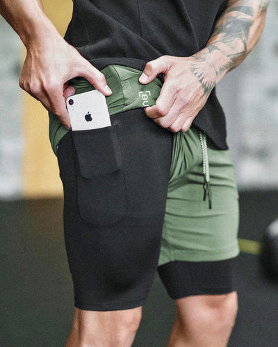 Pantalones Cortos de Compresión con Bolsillos - Image 12