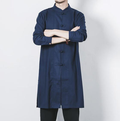 Chaqueta de Botones Lino y Algodón para Hombre - Image 20