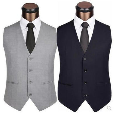 Chaleco de Traje Slim Fit Hombre Estilo Británico - Image 4