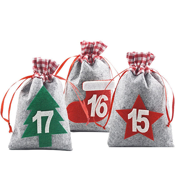 Paquete de Regalos Navideños con Bolsillo Portátil