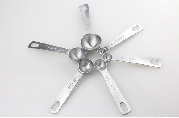 Cucharas Medidoras de Acero Inoxidable para Especias