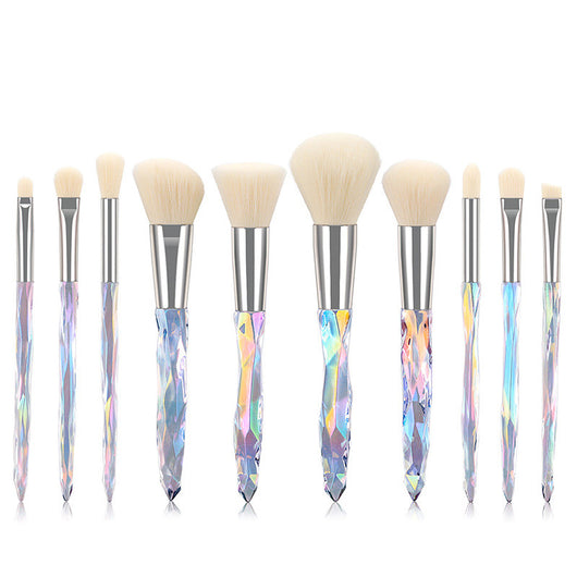 Set de 10 Brochas de Maquillaje con Mango de Diamante - Image 9