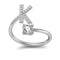 26 Letter English Rings Jewelry K Opening adjustable