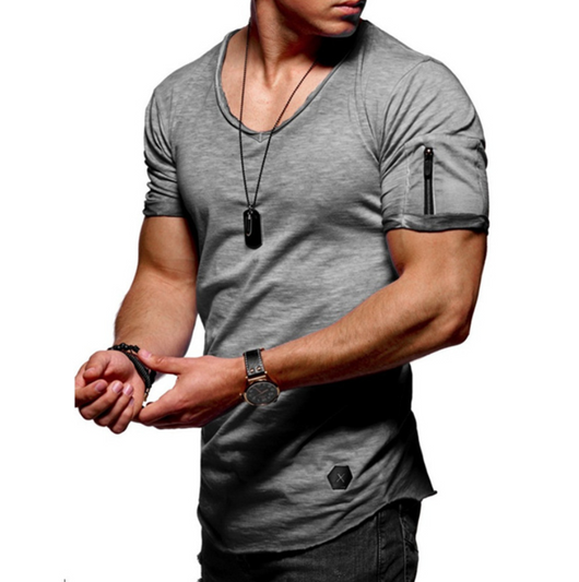 Playera Cuello V Manga Corta para Hombre - Image 7