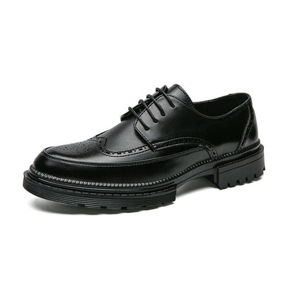 Zapatos de Cuero Puntiagudos Estilo Coreano Casual Formal Británico - Image 5