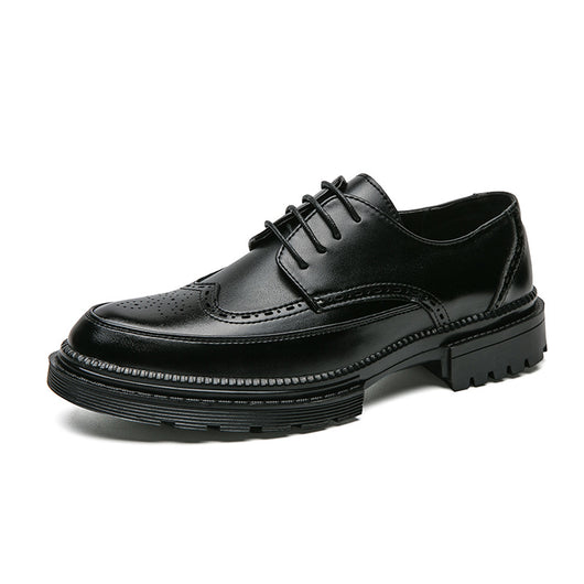 Zapatos de Cuero Puntiagudos Estilo Coreano Casual Formal Británico - Image 5