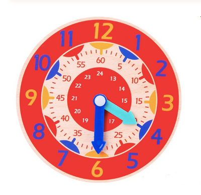 Reloj Educativo Montessori de Madera para Niños - Image 7