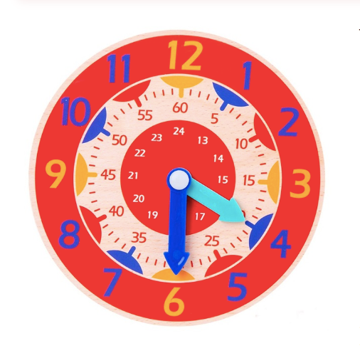 Reloj Educativo Montessori de Madera para Niños - Image 7