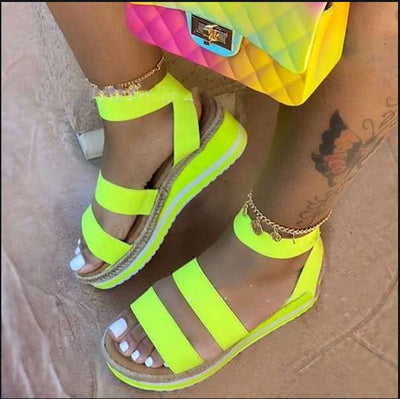 Sandalias Colorblock para Mujer con Elásticos de Cáñamo - Image 5