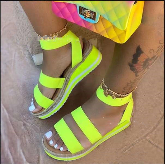Sandalias Colorblock para Mujer con Elásticos de Cáñamo - Image 5