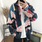 Camisa Casual de Manga Larga con Estampado Floral para Hombre