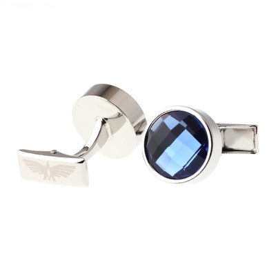 Gemelos de Cristal Azul Elegantes para Hombre y Mujer - Image 5