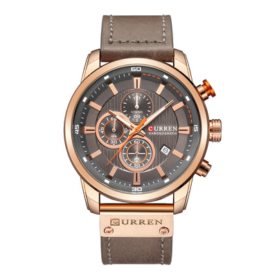 Reloj Deportivo Militar Cronógrafo Impermeable Cuero Premium Lujo - Image 8