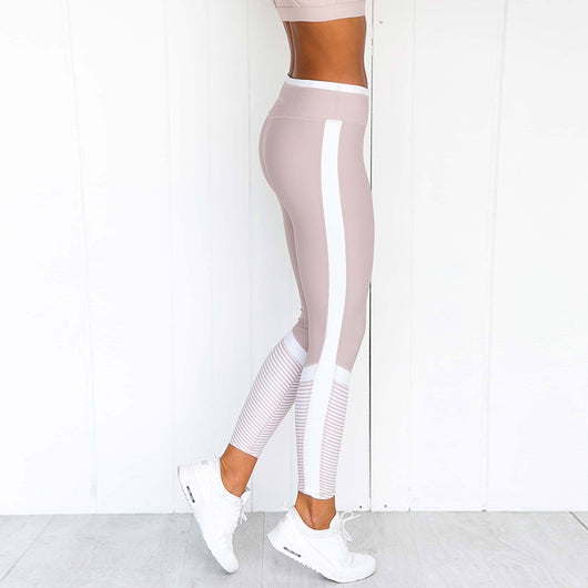 Leggins Deportivos con Estampado y Costuras de Diseño para Yoga y Fitness - Image 4