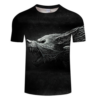 Playera de Cuello Redondo Manga Corta con Impresión Digital 3D - Image 10