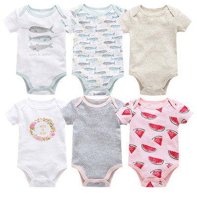 Set de 6 Bodis Cortos para Bebé - Ropa Cómoda y Práctica - Image 2