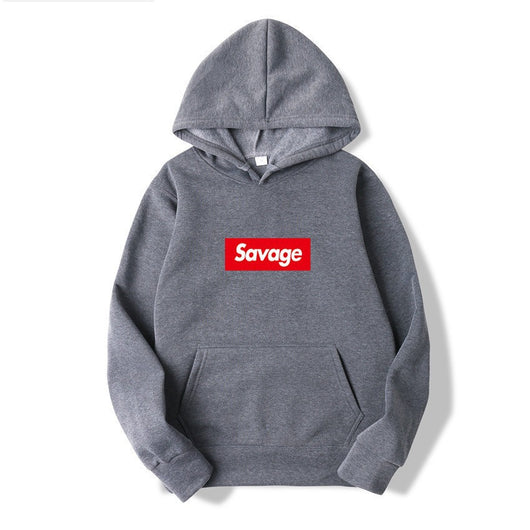 Sudadera con Capucha SAVAGE Estilo de Pareja - Diseño Estampado con Forro Polar - Image 25