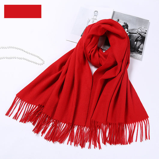 Bufanda de Lana Pura Gruesa para Invierno - Chal Elegante para Mujer - Image 14