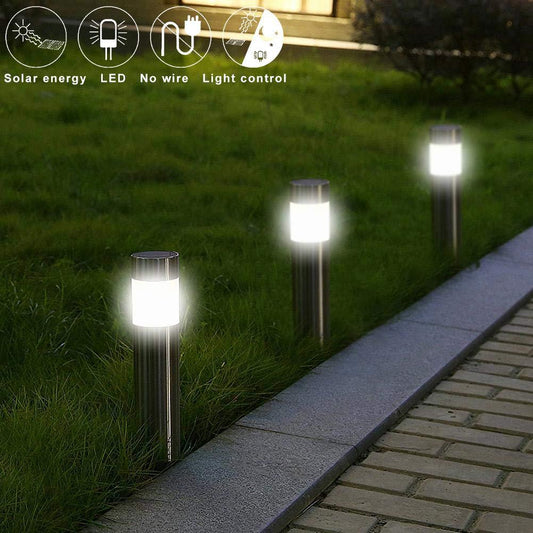 Luz Solar Cilíndrica para Jardín - Image 2