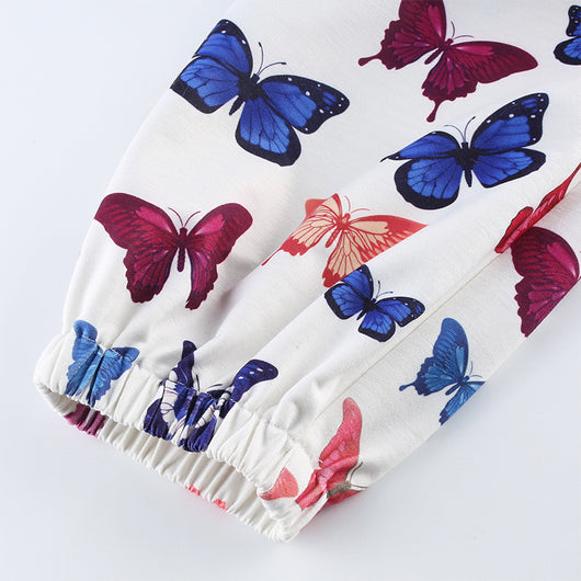 Conjunto de Sudadera y Pantalón con Estampado de Mariposas - Image 10