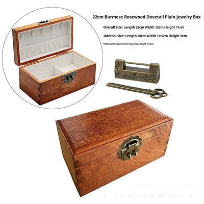 Caja Joyero Vintage Estilo Chino con Cerradura para Joyas y Accesorios - Image 19