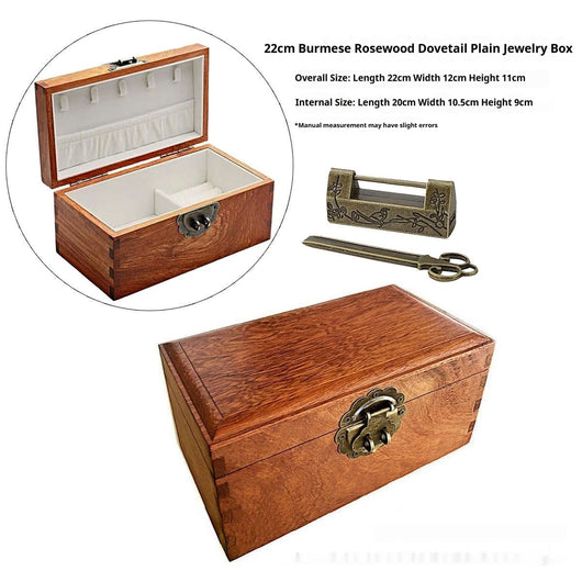 Caja Joyero Vintage Estilo Chino con Cerradura para Joyas y Accesorios - Image 19
