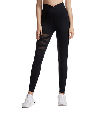 Leggings Deportivos Cintura Alta con Diseño Cruzado para Yoga - Image 6
