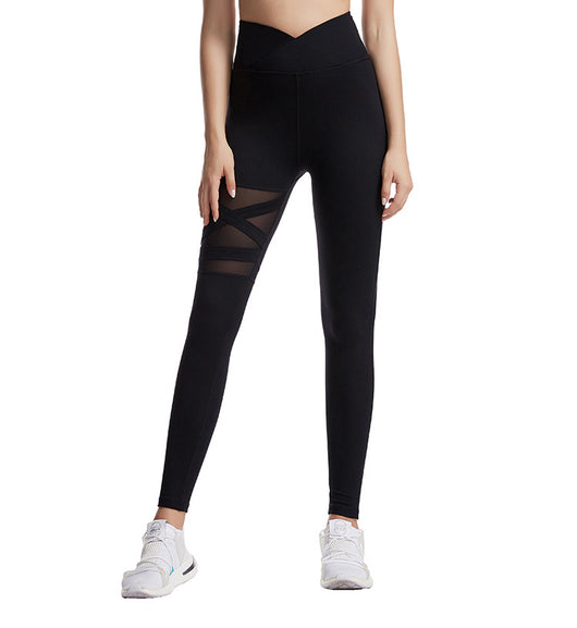 Leggings Deportivos Cintura Alta con Diseño Cruzado para Yoga - Image 6