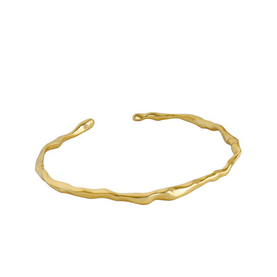 Pulsera Femenina con Textura Martillada Irregular - Image 2